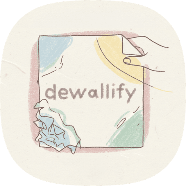 DeWallify Logo